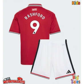Manchester United Marcus Rashford #9 Replica Home Stadium Kit for Kids 2026-27 Short Sleeve (+ pants)